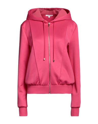 PATRIZIA PEPE PATRIZIA PEPE WOMAN SWEATSHIRT FUCHSIA SIZE 0 POLYESTER, ELASTANE 