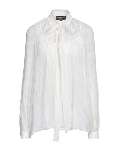 Rochas Woman Shirt Ivory Size 6 Silk, Recycled Polyester In White