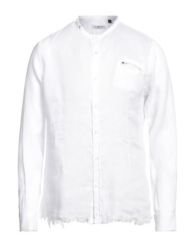 L.b.k. L. B.k. Man Shirt White Size Xxl Linen