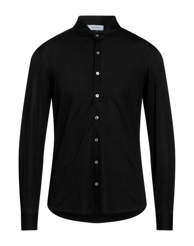 Gran Sasso Man Shirt Black Size 52 Cotton