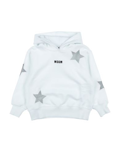 Msgm Babies'  Toddler Girl Sweatshirt White Size 6 Cotton, Polyester