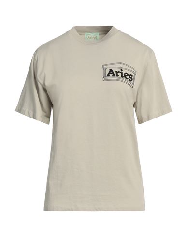 Aries Woman T-shirt Beige Size Xs Cotton