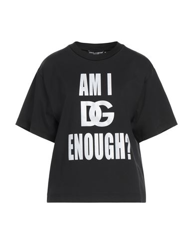 Dolce&Gabbana Camiseta Mujer Negro S,XS,XXS Mujer