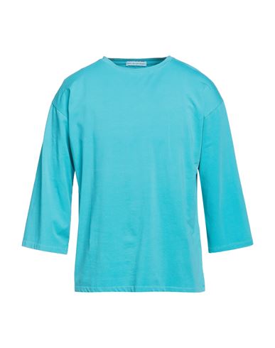 En Avance Man T-shirt Turquoise Size Xxl Cotton In Blue