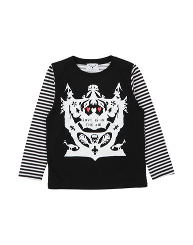 Shop Leitmotiv Toddler Girl T-shirt Black Size 6 Cotton, Elastane