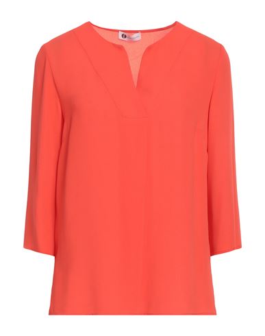 Diana Gallesi Woman Blouse Orange Size 16 Polyester