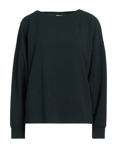 Diana Gallesi Woman T-shirt Dark Green Size 4 Polyester, Elastane