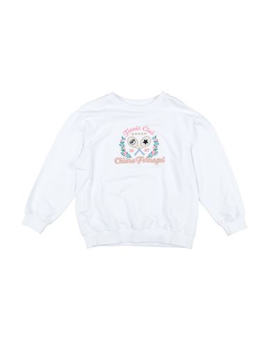 Chiara Ferragni Toddler Girl Sweatshirt White Size 6 Cotton, Elastane In White