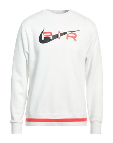 Nike Man Sweatshirt White Size Xs Cotton, Polyester