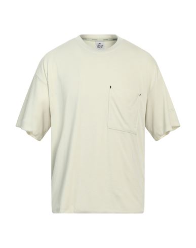 Nike Man T-shirt Light Green Size L Polyester, Cotton, Viscose