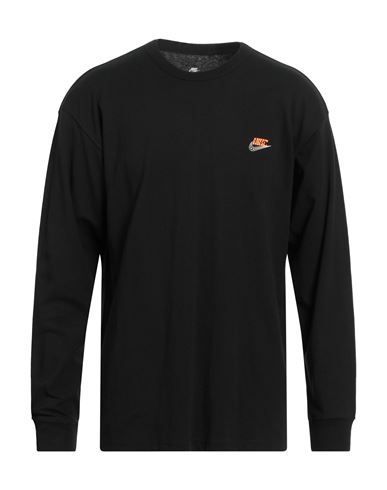Nike Man T-shirt Black Size Xl Cotton