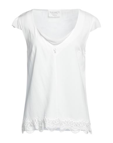 Elisa Cavaletti By Daniela Dallavalle Woman Top White Size 6 Viscose, Elastane, Cotton