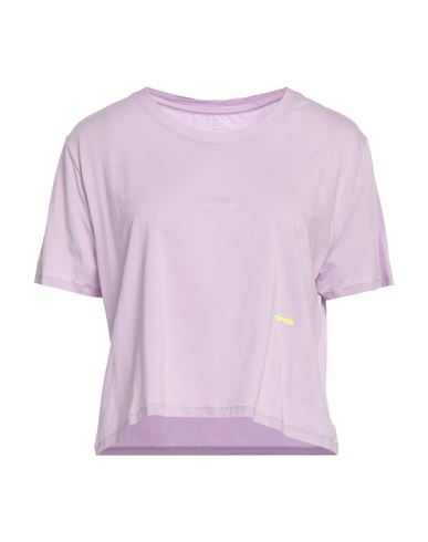 Circle Woman T-shirt Light Purple Size L Tencel, Elastane
