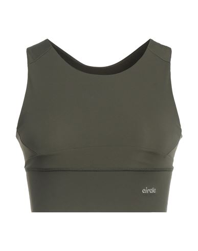 Circle Woman Top Military Green Size L Recycled Polyamide, Elastane