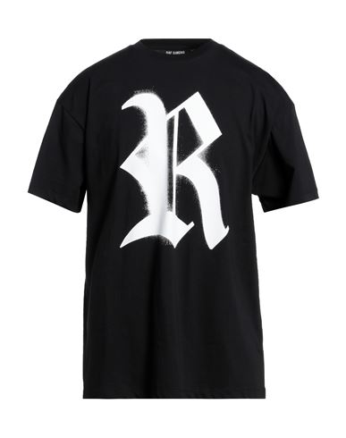 Raf Simons Man T-shirt Black Size Xl Cotton In Black