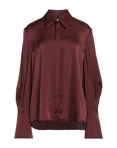 Maison Rabih Kayrouz Woman Shirt Burgundy Size 8 Polyester In Red