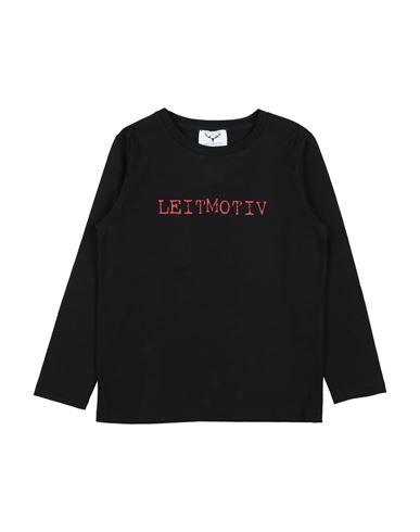 Shop Leitmotiv Toddler Boy T-shirt Black Size 6 Cotton, Elastane