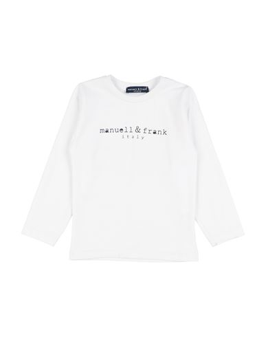 Shop Manuell & Frank Toddler Boy T-shirt White Size 5 Cotton, Elastane