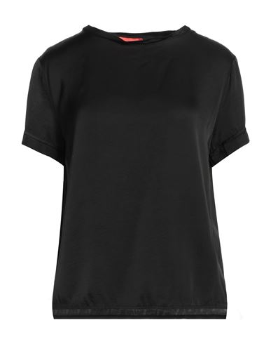 Man T-shirt Black Size 3XL Cotton