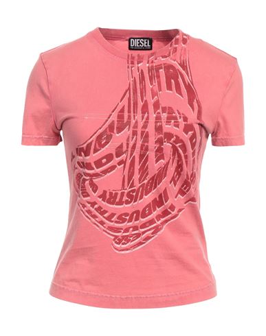 Diesel Woman T-shirt Pink Size S Cotton