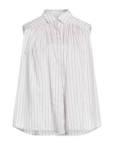 Peserico Woman Shirt Light Grey Size 10 Cotton, Silk, Viscose