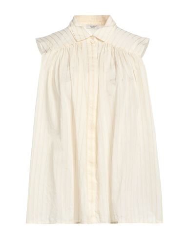 Peserico Woman Shirt Beige Size 6 Cotton, Silk, Viscose