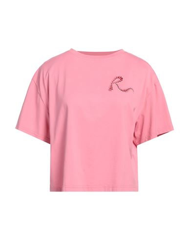 Rochas Woman T-shirt Pink Size L Cotton
