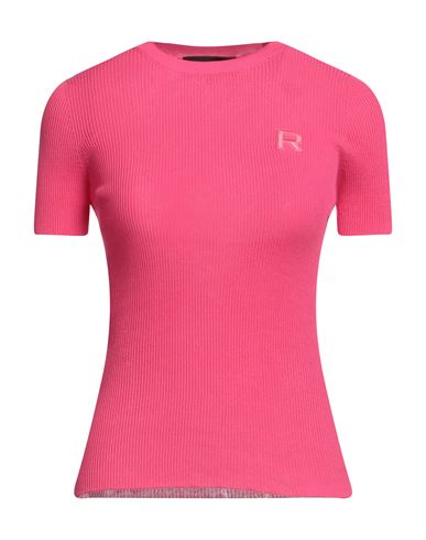Rochas Woman T-shirt Fuchsia Size S Cotton In Pink