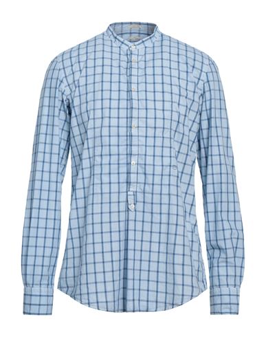 Massimo Alba Man Shirt Sky Blue Size L Cotton
