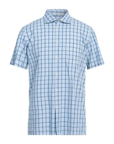 Massimo Alba Man Shirt Light Blue Size M Cotton
