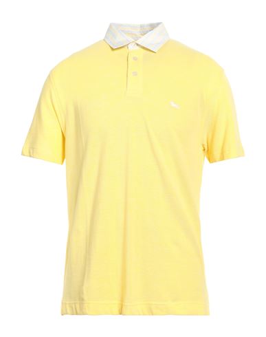 Harmont & Blaine Man Polo Shirt Yellow Size L Cotton