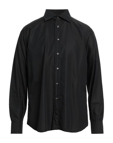Shop Ingram Man Shirt Black Size 17 Cotton, Viscose