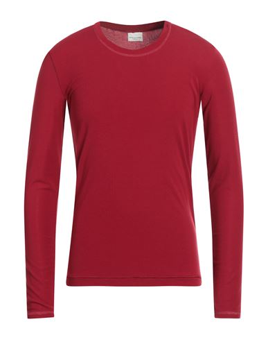 Dries Van Noten Man T-shirt Burgundy Size L Lyocell, Polyurethane In Red