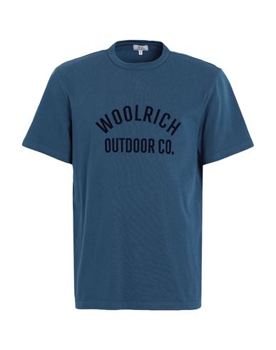 Woolrich Graphic Tee Man T-shirt Slate Blue Size Xl Cotton