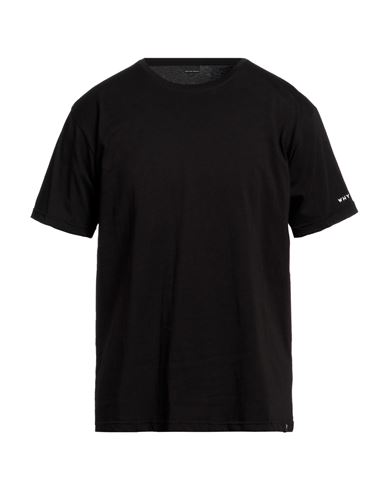 Why Not Brand Man T-shirt Black Size L Cotton