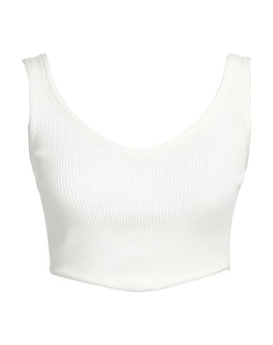 Vicolo Woman Top Ivory Size Onesize Viscose, Polyester In White