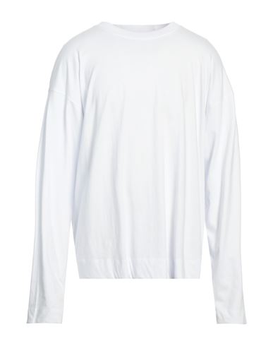 Dries Van Noten Man T-shirt White Size M Cotton