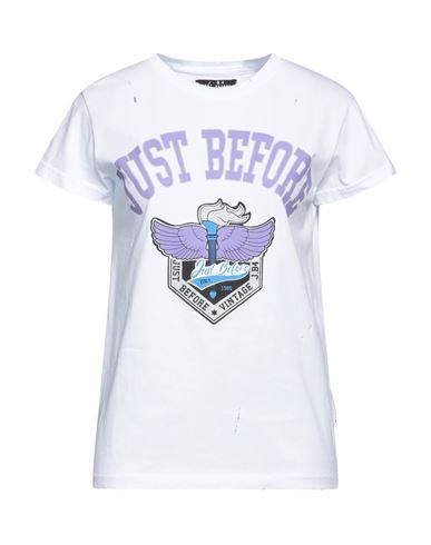 J·b4 Just Before Woman T-shirt White Size S Cotton