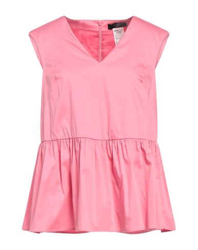 Weekend Max Mara Woman Top Pink Size 14 Cotton, Polyamide, Elastane