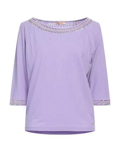 Marani Jeans Woman T-shirt Light Purple Size M Cotton