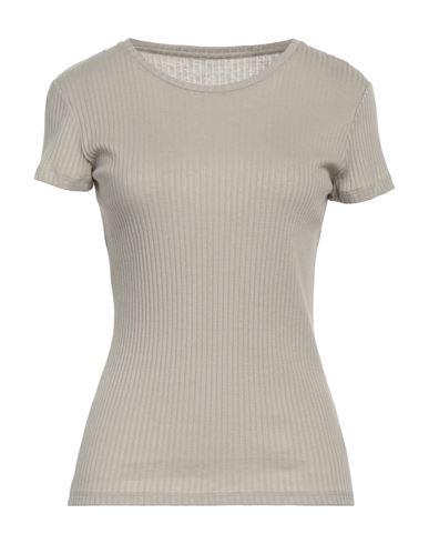 Majestic Filatures Woman T-shirt Grey Size 1 Cotton, Modal, Cashmere, Lenpur