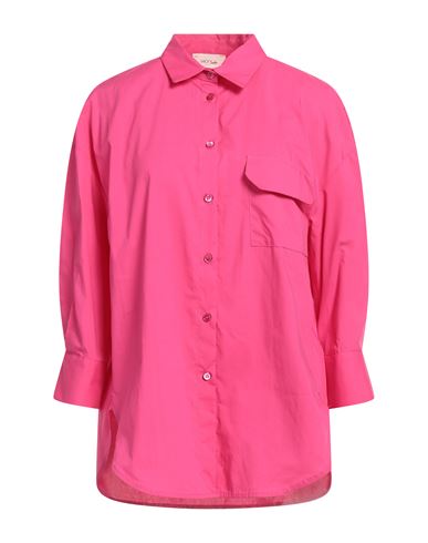 Vicolo Woman Shirt Fuchsia Size S Cotton In Pink