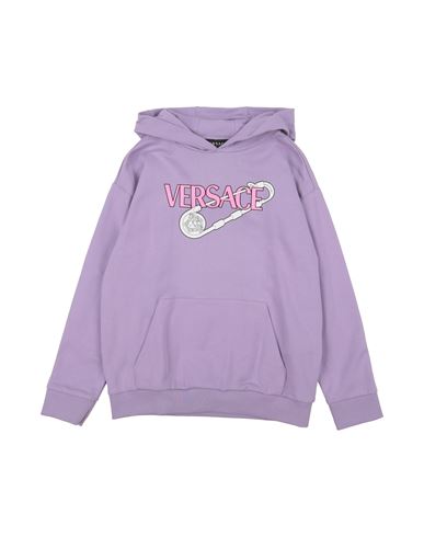 Shop Versace Young Toddler Sweatshirt Light Purple Size 6 Cotton, Elastane