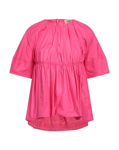 Vicolo Woman Blouse Fuchsia Size S Cotton In Pink