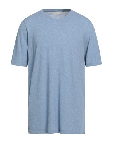 Shop Gran Sasso Man T-shirt Pastel Blue Size 50 Cotton