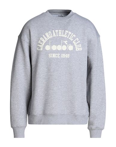 Diadora Sweatshirt Crew 1948 Athl. Club Man Sweatshirt Grey Size L Cotton, Polyester