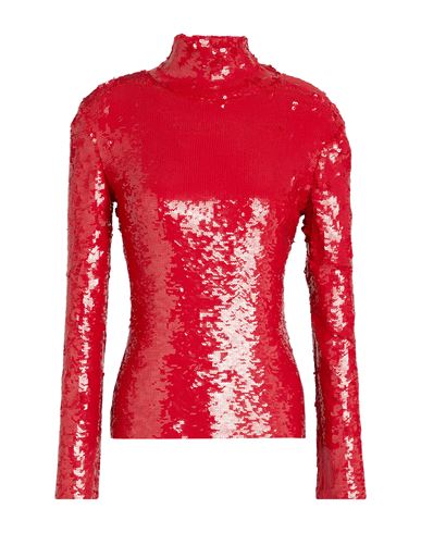 Valentino Garavani Woman Top Red Size 8 Cotton, Polyamide, Elastane, Polyester