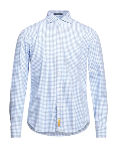 B.d.baggies B. D.baggies Man Shirt Azure Size M Cotton In Blue
