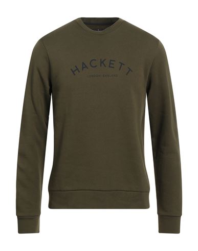 Hackett Man Sweatshirt Military Green Size M Cotton