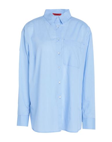 Max & Co . Woman Shirt Sky Blue Size 4 Cotton
